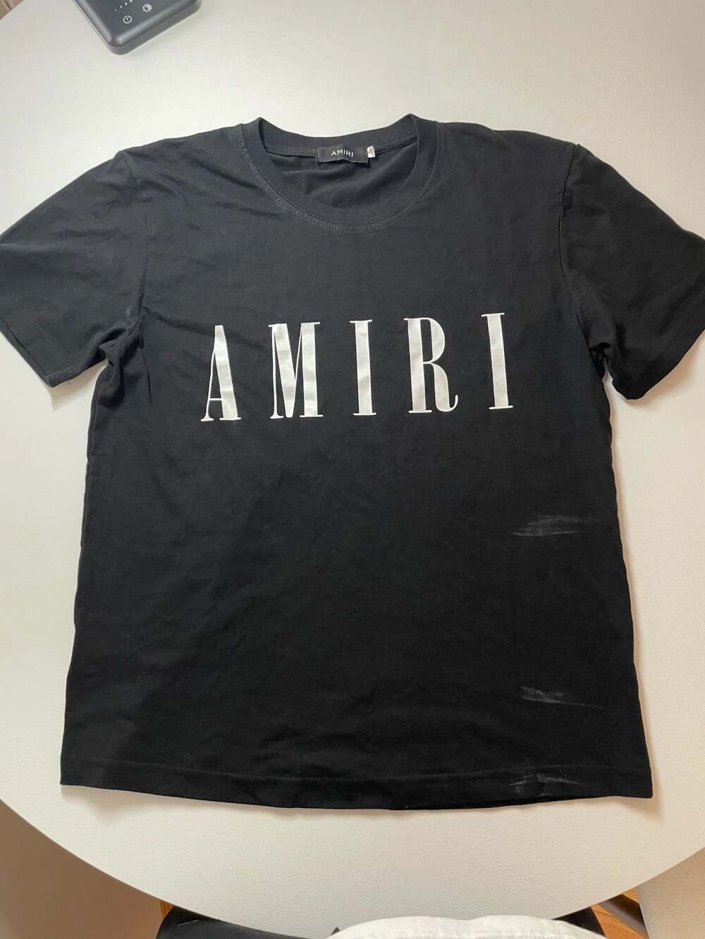 Amiri Shirt Size L Black Used Spell Out USA AMIRI
